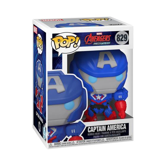 Imagem de Funko Pop! Marvel Mech - Capitão América Multicolor (3,75 polegadas)