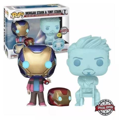 Imagem de Funko Pop! Marvel Morgan Stark & Tony Stark Glow Iron Man 2
