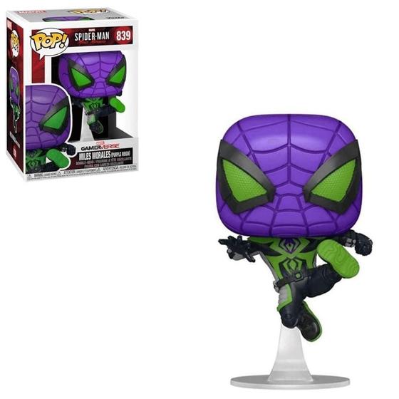 Imagem de Funko Pop Marvel Spider-Man 839 Miles Morales Purple Suit