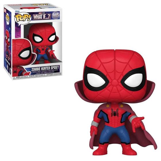 Imagem de Funko Pop Marvel What If 945 Zombie Hunter Spidey Spider-Man