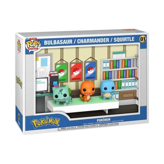 Imagem de Funko Pop! Moment Pokemon Bulbasauro Charmander Squirtle 01