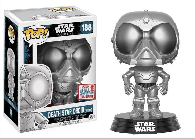 Imagem de Funko Pop! NYCC Star Wars White Death Star Droid Rogue One, Limited Edition Fall Convention Exclusive