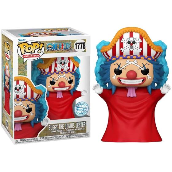 Imagem de Funko Pop! One Piece Buggy The Genius Jester 1778 Exclusivo