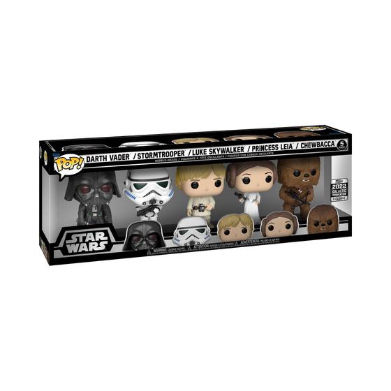 Imagem de Funko Pop! Pacote de 5 vinis de Star Wars: Darth Vader, Stormtrooper