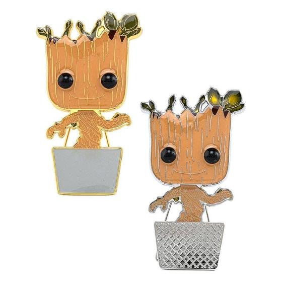 Imagem de Funko Pop! Pin: Marvel - Baby Groot (os estilos podem variar) multicolorido, 3,75 polegadas