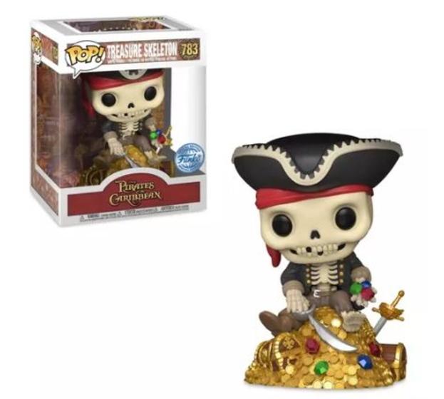 Imagem de Funko Pop Piratas do Caribe 783 - Treasure Skeleton