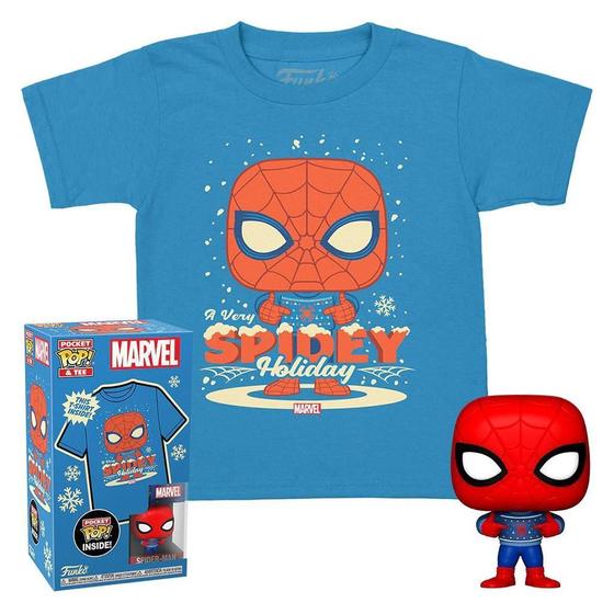 Imagem de Funko Pop Pocket & Tee Marvel Spider Man Com Camiseta