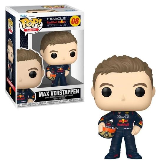 Imagem de Funko Pop Racing Max Verstappen com Capacete 08