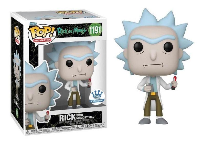 Imagem de Funko Pop! Rick Morty Rick With Memory Vial 1191 Exclusivo