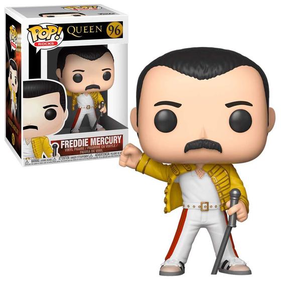 Imagem de Funko Pop Rocks Queen Freddie Mercury Wembley 1986 96 Boneco