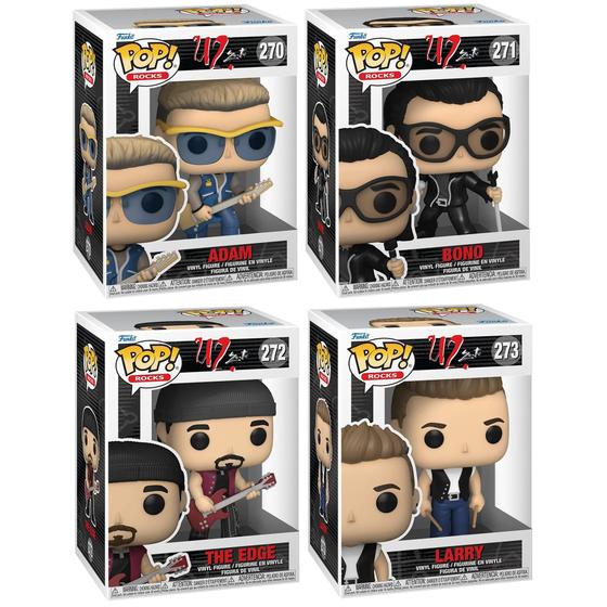 Imagem de Funko Pop! Rocks U2 ZooTV - Colecionáveis Adam, Edge, Larry e Bono