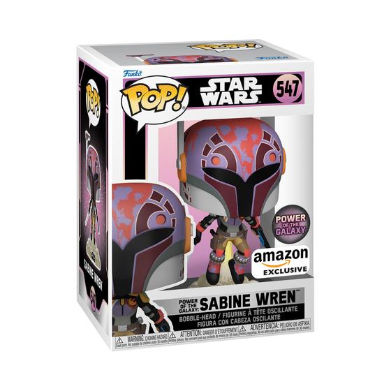 Imagem de Funko Pop! Sabine Wren com Darksaber, Série Power of The Galaxy, Exclusivo da Amazon