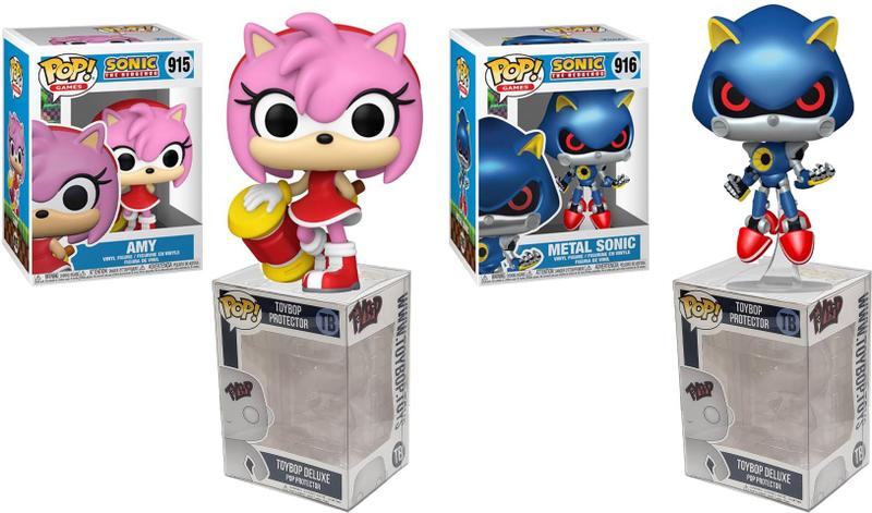 Imagem de Funko Pop Sonic The Hedgehog com Capa Protetora