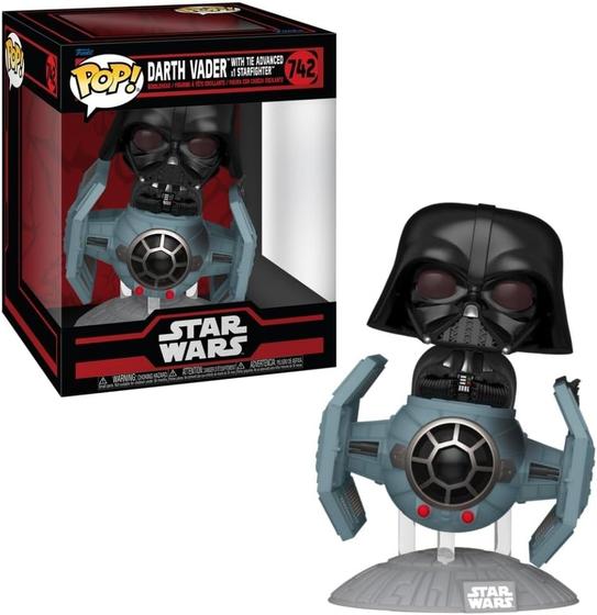 Imagem de Funko Pop Star Wars Darth Vader Tie Advanced Starfighter 742