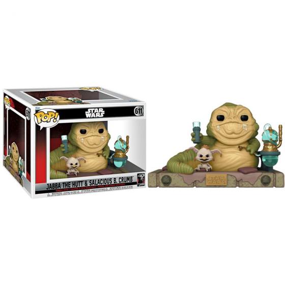 Imagem de FUNKO POP STAR WARS - JABBA THE HUT &amp SALACIOUS B. CRUMB - COMEMORACAO 40 ANOS 611