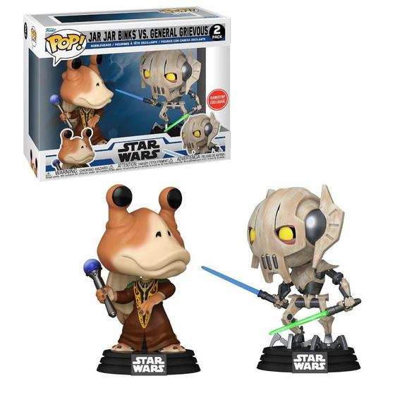 Imagem de Funko Pop Star Wars Jar Jar Binks vs General Grievous 2-Pack