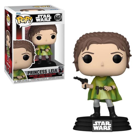 Imagem de Funko Pop Star Wars Leia Bounty Hunter 607 Retorno de Jedi