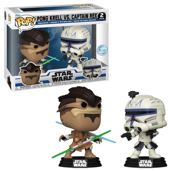 Imagem de Funko Pop! Star Wars - Pong Krell vs. Capitão Rex (2 Unidades)