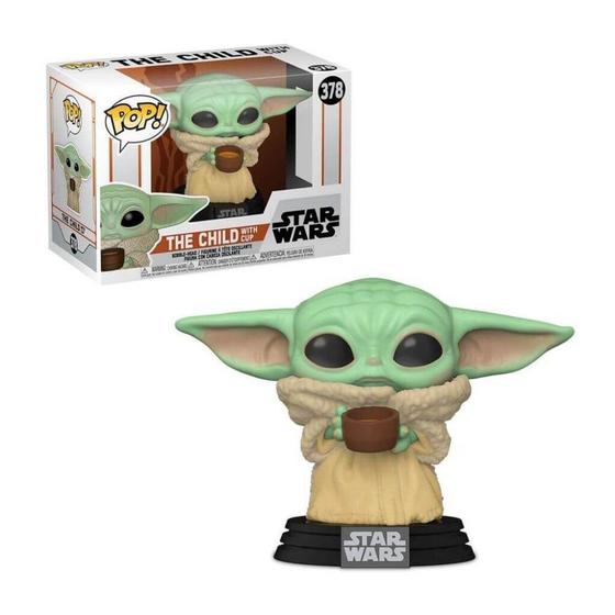 Imagem de Funko Pop Star Wars: The Mandalorian - The Child (Baby Yoda) w/ Cup 378