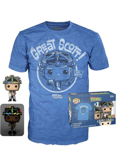 Imagem de Funko Pop! & Tee: De Volta para o Futuro - Doc com Capacete, Anúncio