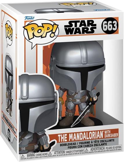 Imagem de Funko Pop The Mandalorian With Darksaber Star Wars - Funko 663