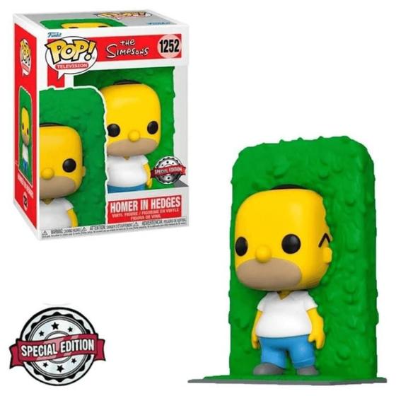 Imagem de Funko Pop The Simpsons 1252 Homer In Hedges Exclusivo