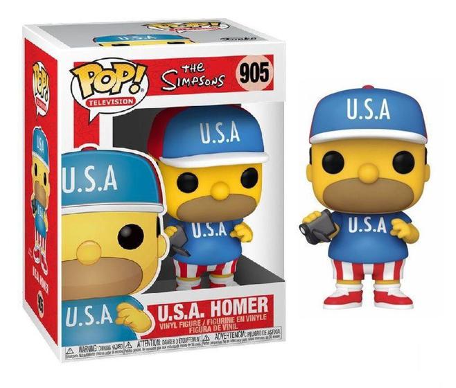 Imagem de Funko Pop The Simpsons U.S.A. Homer 905