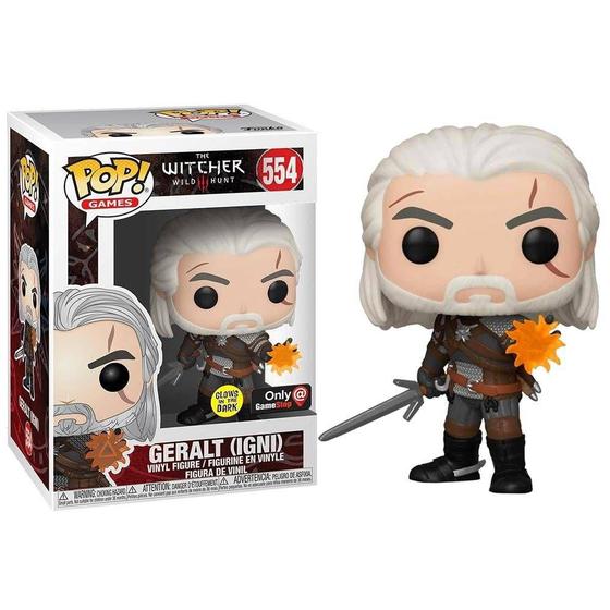 Imagem de Funko Pop The Witcher 3 Wild Hunt 554 Geralt Glows In The Dark