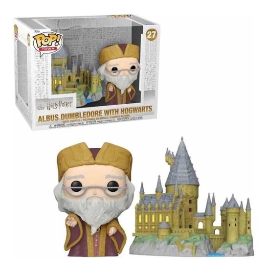 Imagem de Funko Pop! Town: Harry Potter: Albus Dumbledore With Hogwarts 27 Wizarding World