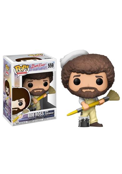 Imagem de Funko POP! TV: Bob Ross - Bob Ross em Overalls Collectible Figure,Multi-colored