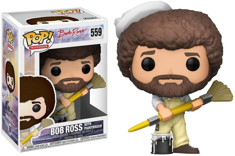 Imagem de Funko POP! TV: Bob Ross - Bob Ross em Overalls Collectible Figure,Multi-colored