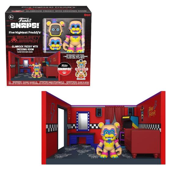 Imagem de Funko Snaps Five Nights Freddys Glamrock Freddy Room Playset