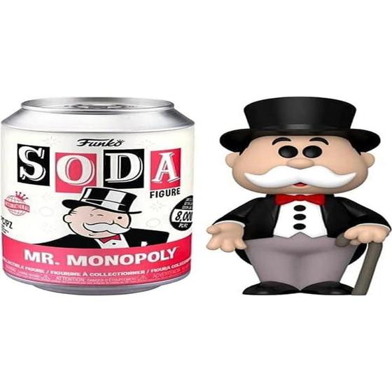 Imagem de Funko Vinyl SODA: Monopólio - Mr. Monopoly w / (GR) Chase (IE) 1 em 6 Chance de Receber Uma Variante de Perseguição (Estilos Podem Variar), Multicolor, Um Tamanho (58691)