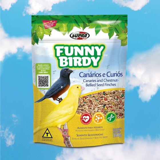 Imagem de Funny birdy canários e curiós 350g - Supra