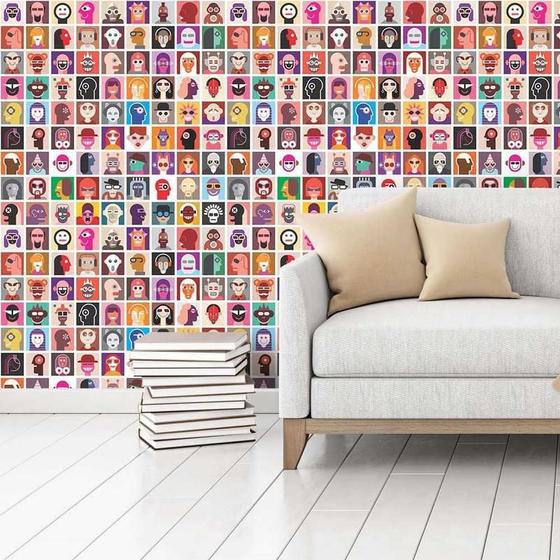 Imagem de Funny Faces - Papel de Parede - 0,58 x 3,00m