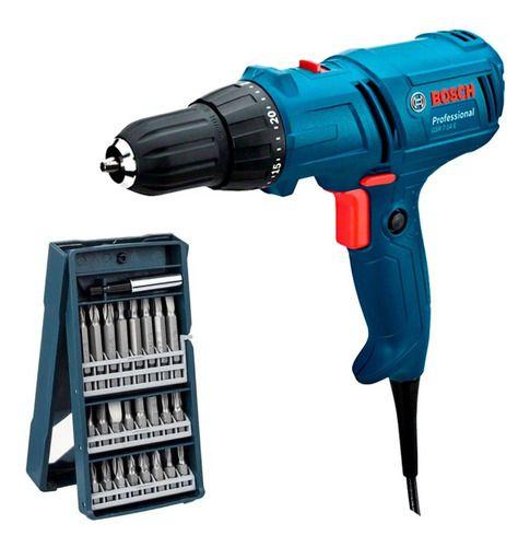 Furadeira 10mm Bosch Gsr 7-14 E + Kit Bits 25 Peças 220v Menor preço em Furadeira 10mm Bosch Gsr 7-14 E + Kit Bits 25 Peças 220v