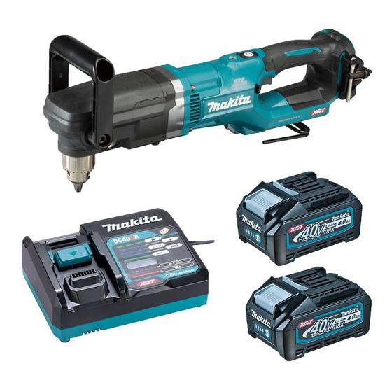 Imagem de Furadeira Angular 40V XGT DA001 2x Bateria 4.0Ah Makita 220v