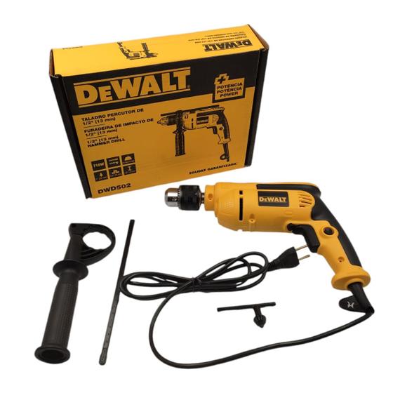 Imagem de Furadeira De Impacto 1/2 13mm Dewalt Dwd502 220v Original