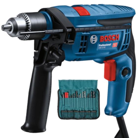 Imagem de Furadeira de impacto 1/2" 750 watts com kit de 23 acessórios - GSB 13 RE - Bosch