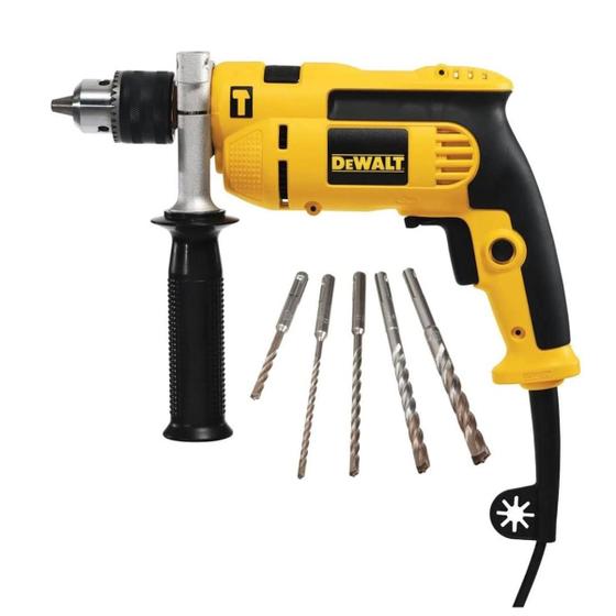 Imagem de Furadeira de Impacto 1/2 Pol. 220v com 5 Brocas DeWALT