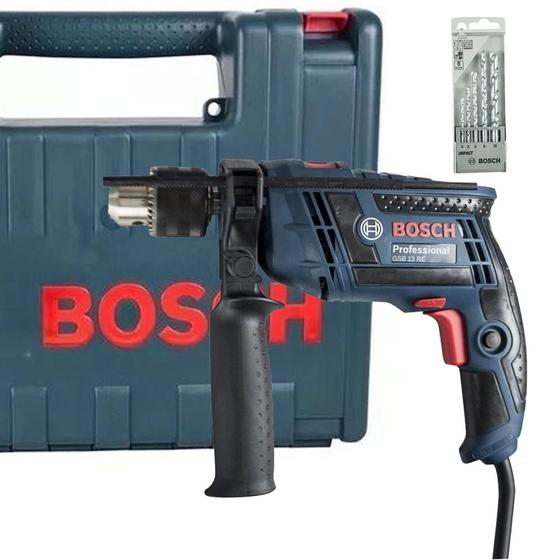 Imagem de Furadeira de Impacto 1/2pol 650W 220V com Maleta Ref GSB 13RE BOSCH