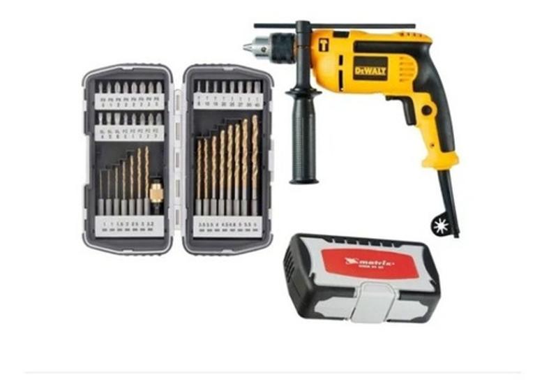 Imagem de Furadeira De Impacto 710w Dewalt + Kit Brocas E Bits Dwd502 (120v-127v)