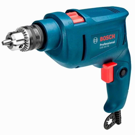 Imagem de Furadeira De Impacto Bosch 450w 10mm Gsb 450 Re Profissional 110v