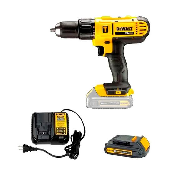 Furadeira de Impacto e Parafusadeira 1/2" Dewalt DCD776LC1-BR com Bateria 20V e Carregador Menor preço em Furadeira de Impacto e Parafusadeira 1/2" Dewalt DCD776LC1-BR com Bateria 20V e Carregador