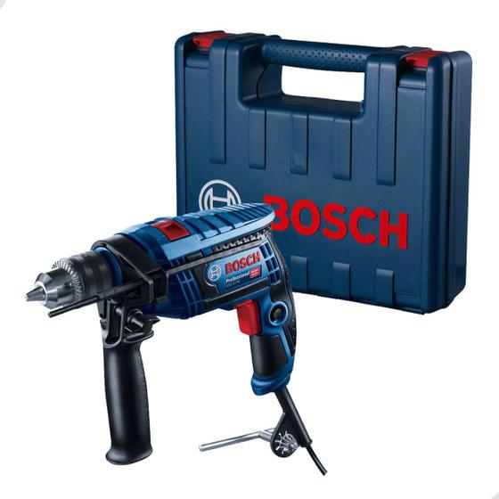 Furadeira de Impacto e Parafusadeira c/ Maleta Gsb13 re 750w 220v Bosch Menor preço em Furadeira de Impacto e Parafusadeira c/ Maleta Gsb13 re 750w 220v Bosch