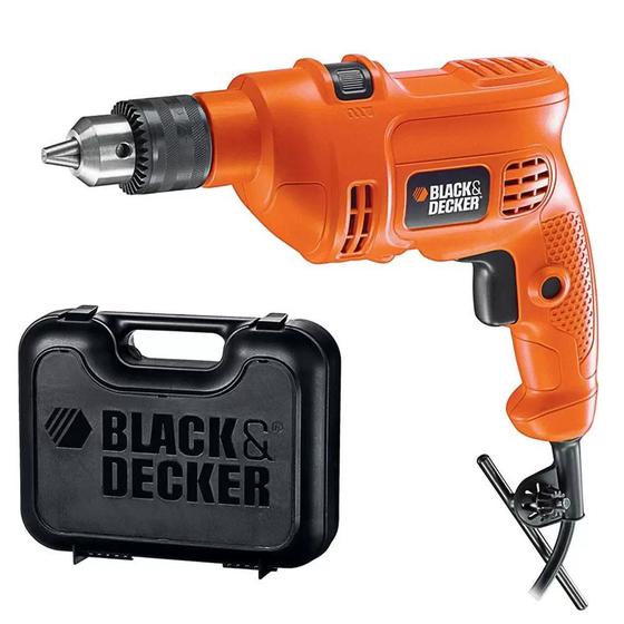 Imagem de Furadeira De Impacto Eletrica 3/8 Com Maleta TM500K 127V Black Decker