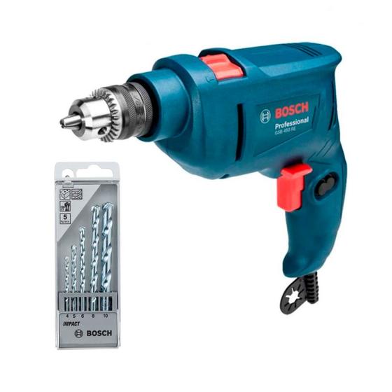 Furadeira De Impacto Gsb 450 Re Bosch 450W 127V + 5 Brocas CYL-1 é boa?
