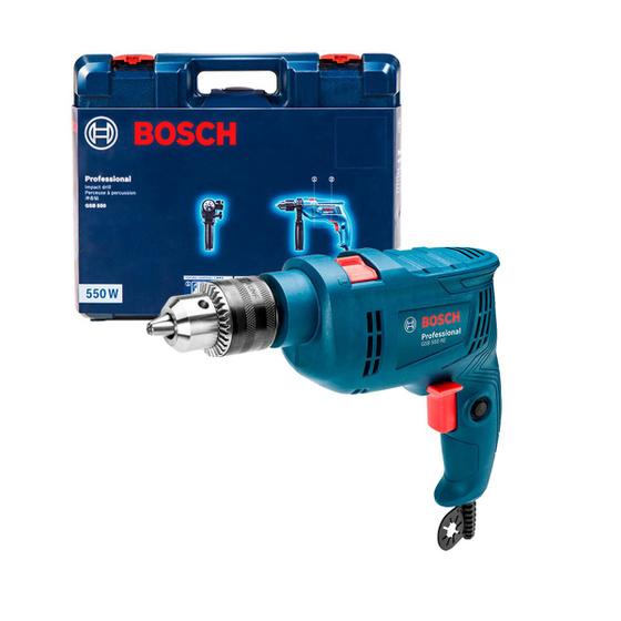 Imagem de Furadeira de Impacto Gsb 550 re 220v 550w Com Maleta Azul Bosch