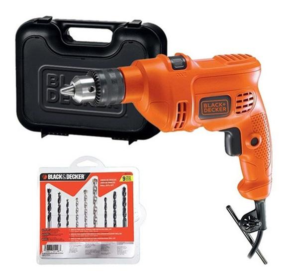 Imagem de Furadeira De Impacto Mecânica Geral 3/8'' 560w + Kit 9brocas 220V