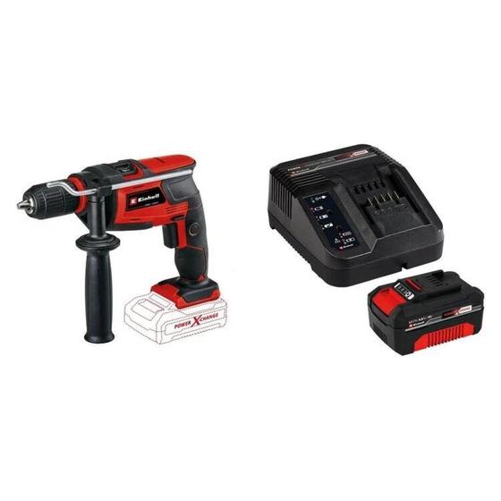 Imagem de Furadeira de Impacto Tc-id 18 Li - Solo e 1 Kit Carregador Bivolt com Bateria 18v 4,0ah Pxc Vermelho/Preto